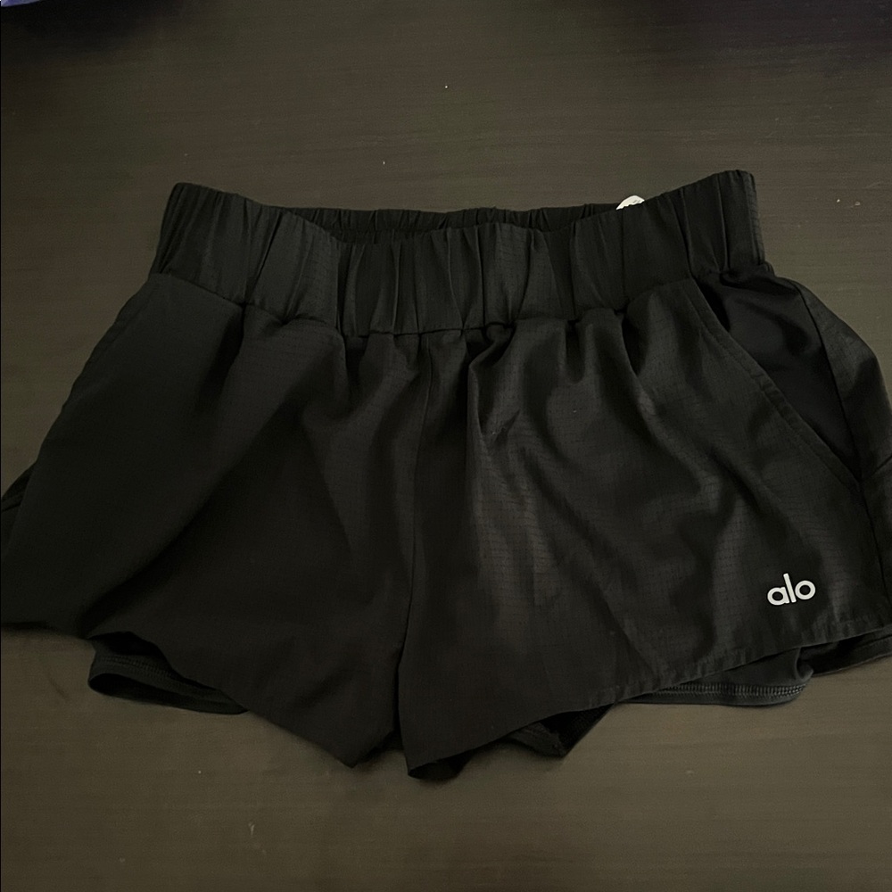 ALO Yoga Women's Athletic Black Shorts